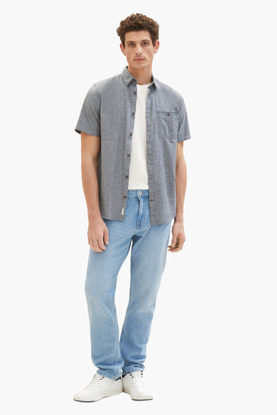 Chemise &agrave; manches courtes - bleu