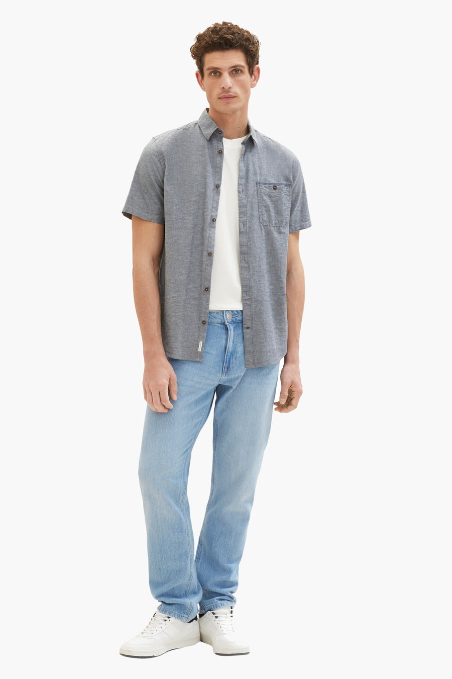 Chemise &agrave; manches courtes - bleu