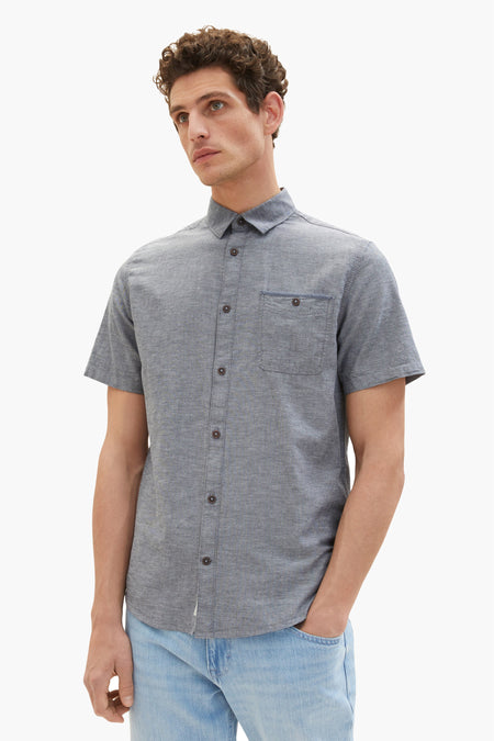 Chemise &agrave; manches courtes - bleu