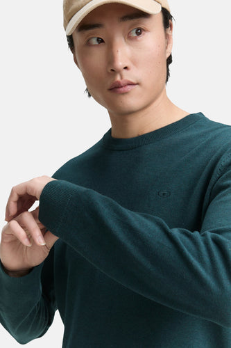 Pull à col rond - vert - TOM TAILOR - 6
