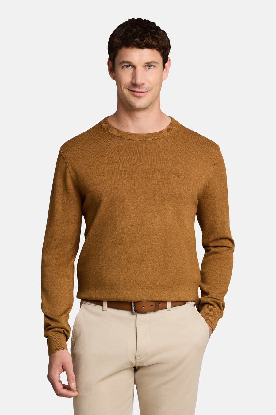 Pull col O brun - TOM TAILOR