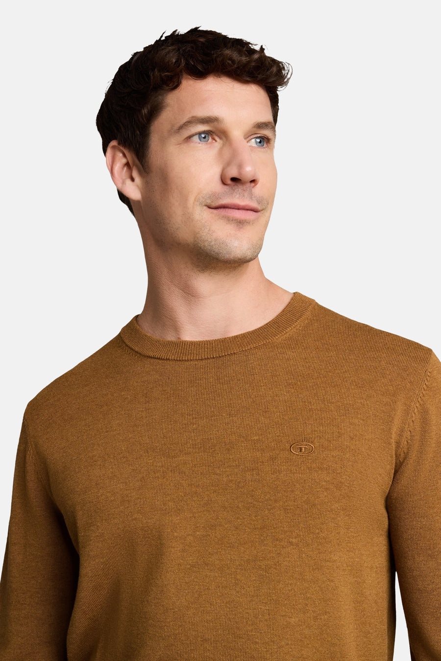 Pull col O brun - TOM TAILOR