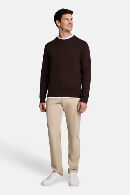 Pull col O - brun