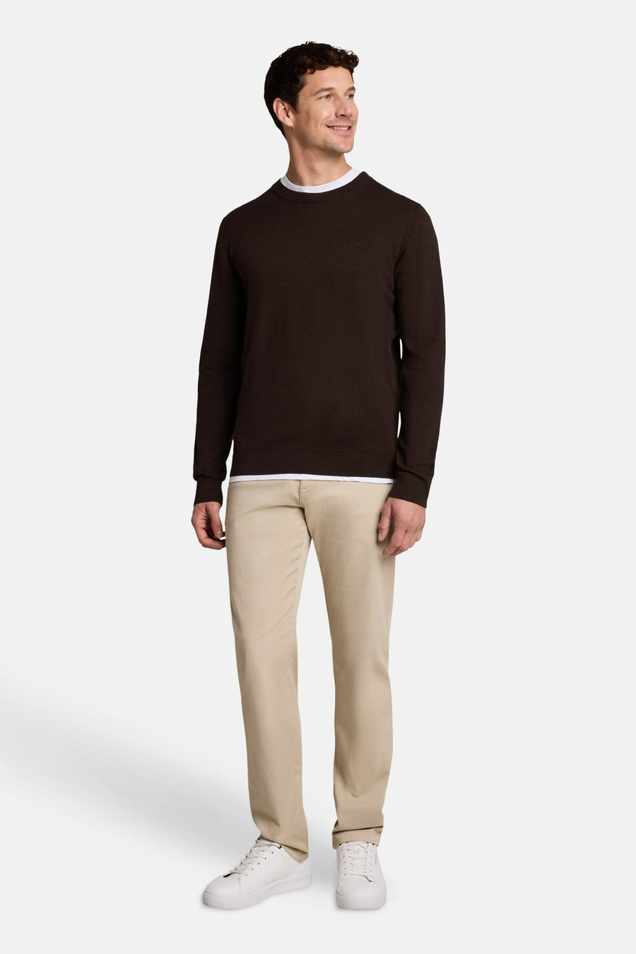 Pull col O brun - TOM TAILOR