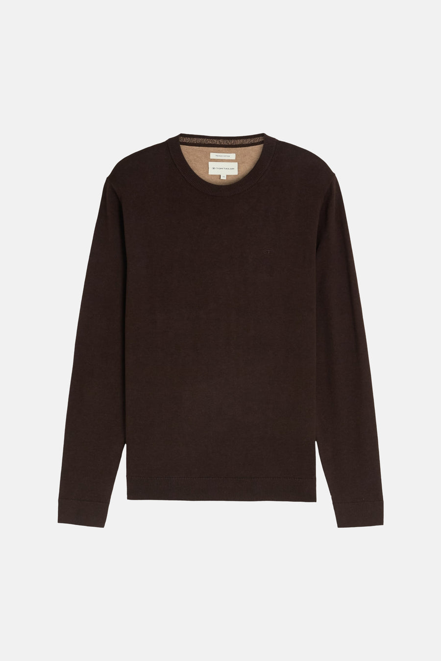Pull col O brun - TOM TAILOR