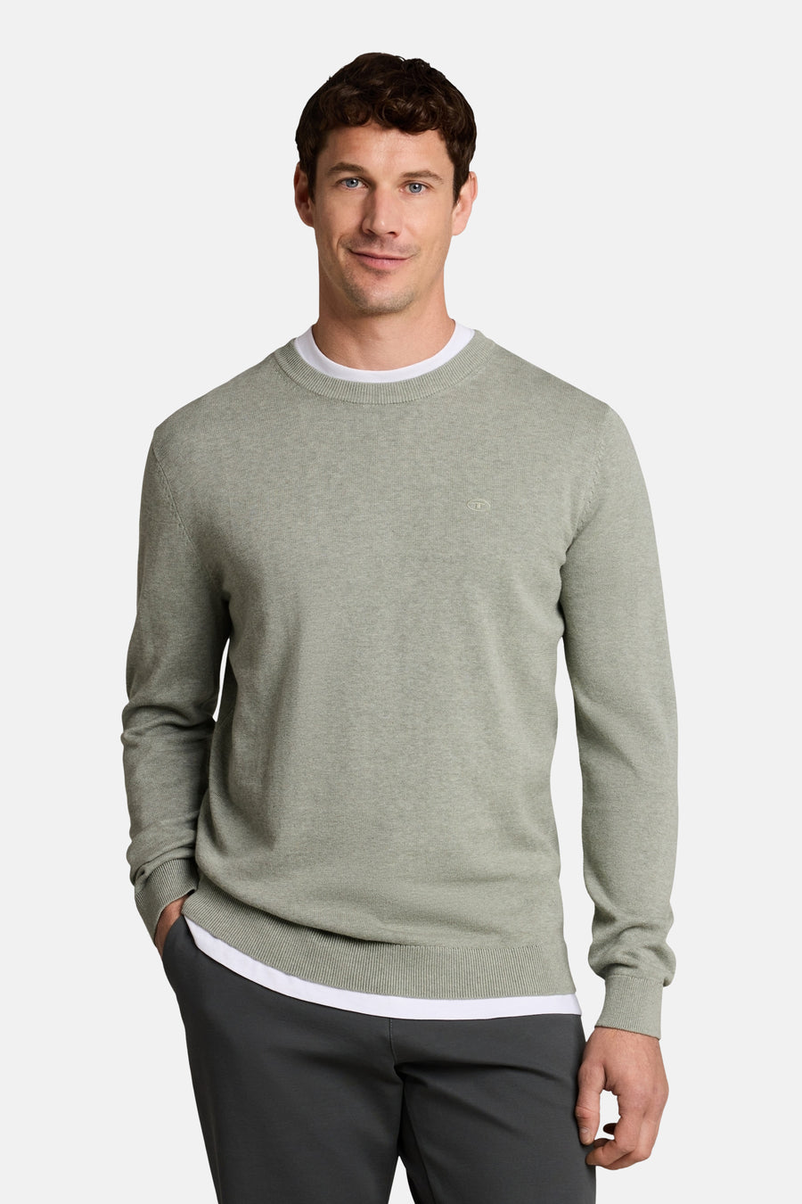 Pull col O vert - TOM TAILOR