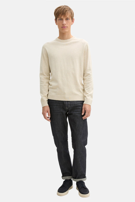 Pull col O Beige - TOM TAILOR