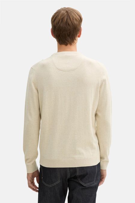 Pull col O Beige - TOM TAILOR