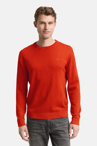 Pull à col rond - orange