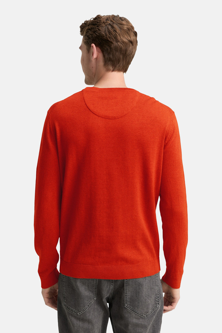 Pull à col rond - orange