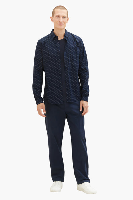 Chemise &agrave; manches longues - bleu