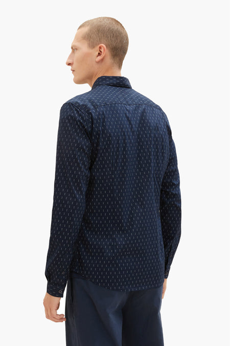 Chemise &agrave; manches longues - bleu