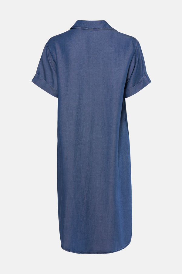 Robes manches courtes Mid blue denim - OPUS