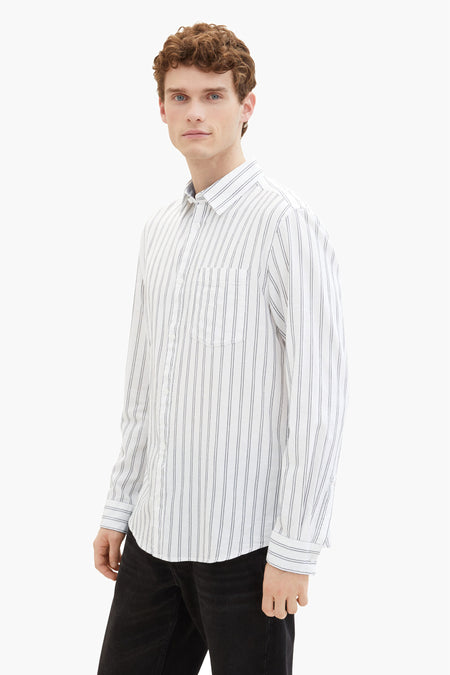 Chemise (manches longues) Blanc - TOM TAILOR