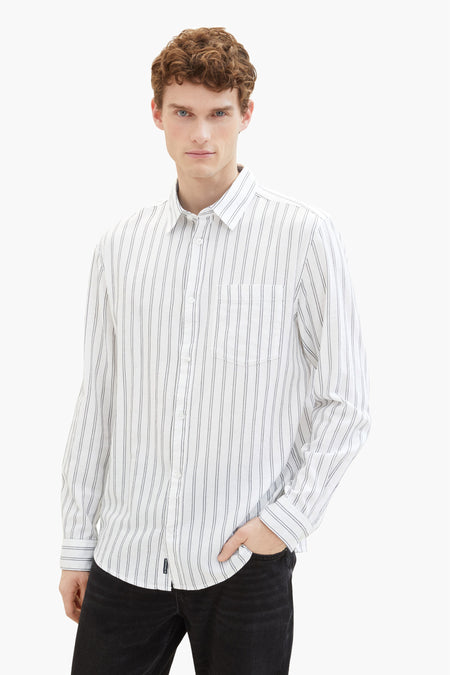 Chemise (manches longues) Blanc - TOM TAILOR