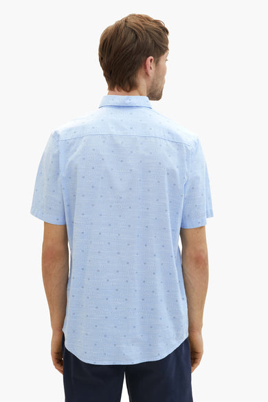 Chemise à manches courtes - bleu