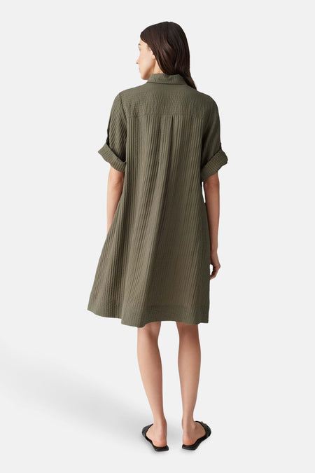 Robes manches courtes Vert - OPUS