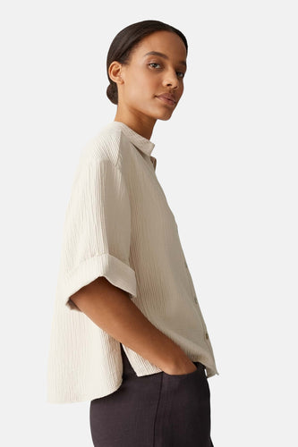 Chemise à manches courtes - beige - OPUS