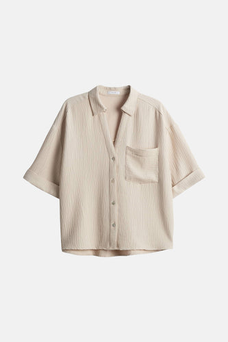 Chemise à manches courtes - beige - OPUS
