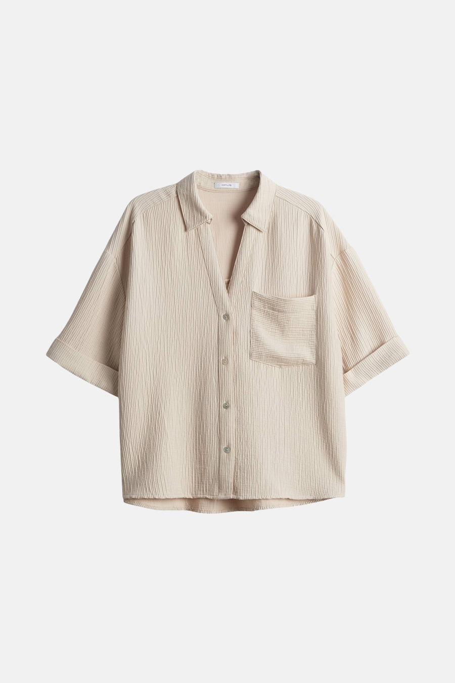 Chemise à manches courtes - beige - OPUS