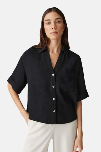 Chemise à manches courtes - noir - OPUS