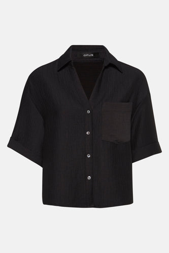 Chemise à manches courtes - noir - OPUS