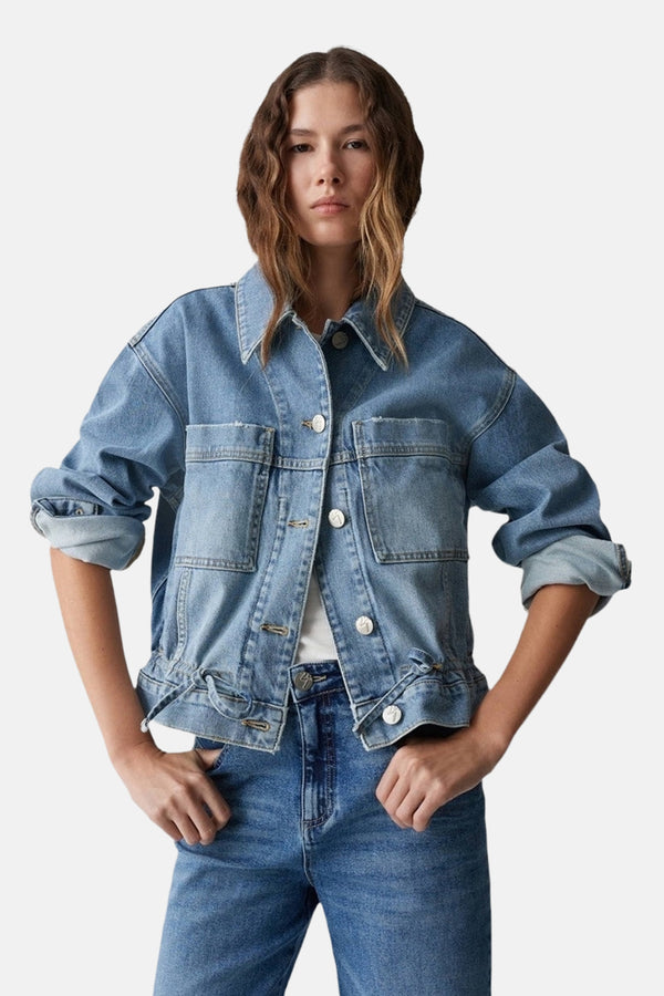 Veste en jean Mid blue denim - OPUS