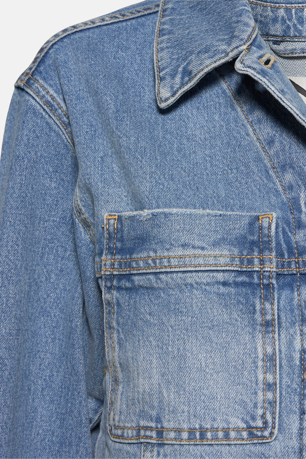 Veste en jean Mid blue denim - OPUS