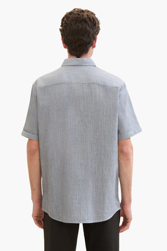 Chemise à manches courtes - bleu - TOM TAILOR