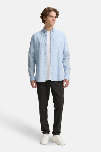 Chemise à manches longues - bleu