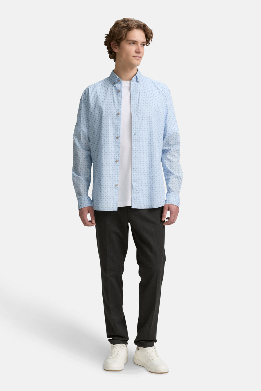 Chemise à manches longues - bleu - TOM TAILOR