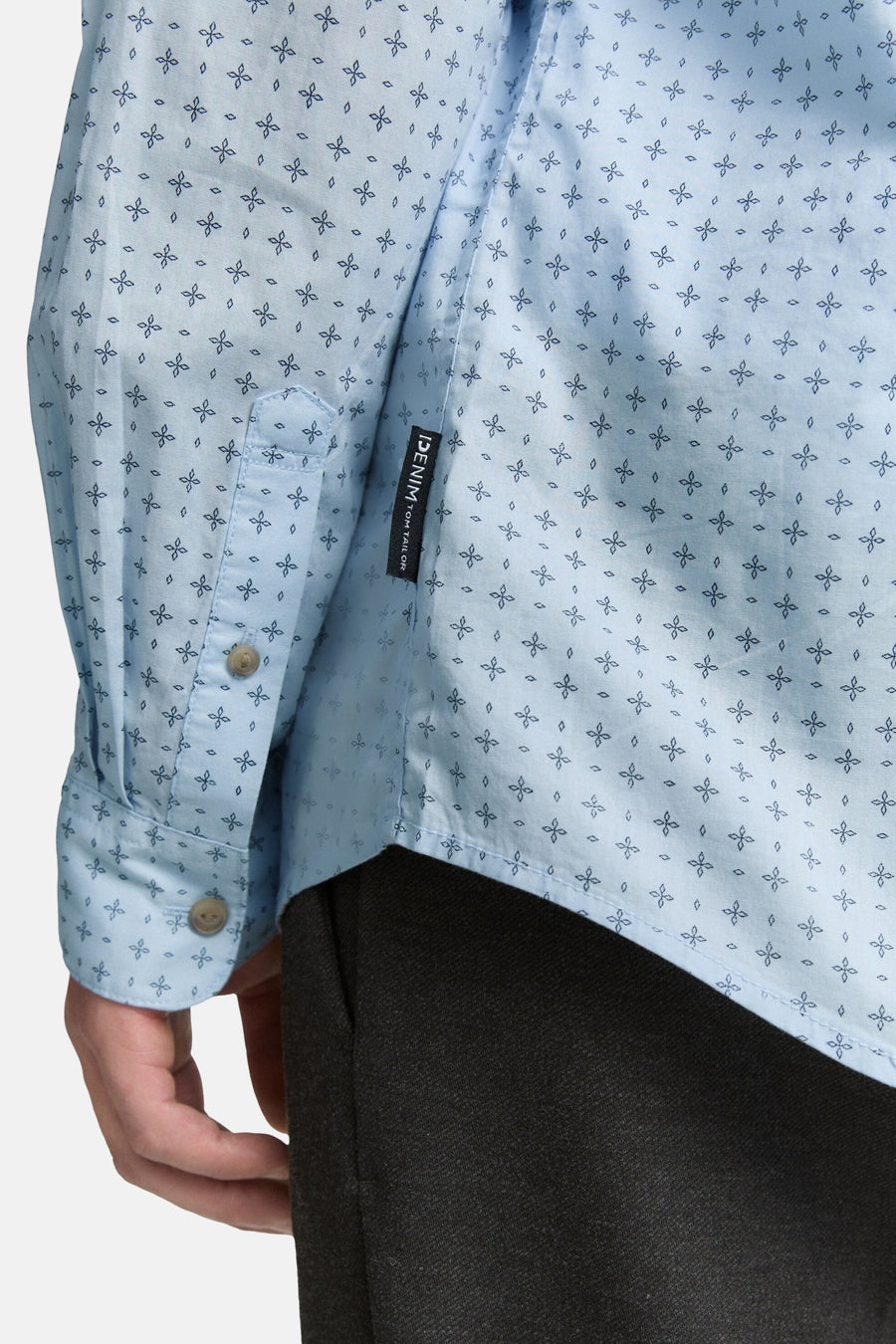 Chemise à manches longues - bleu - TOM TAILOR