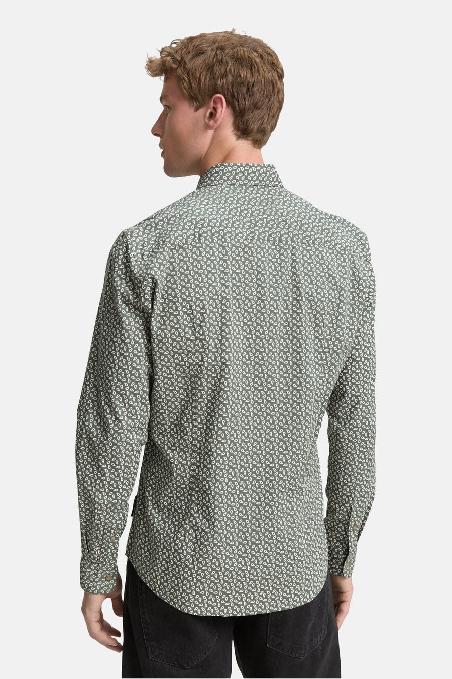 Chemise à manches longues - vert - TOM TAILOR