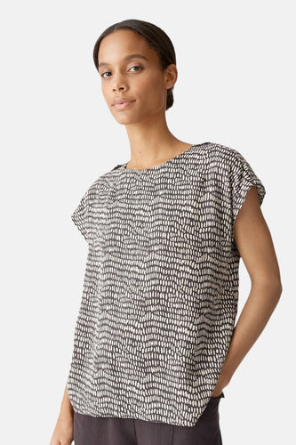 Blouse à manches courtes - brun - OPUS