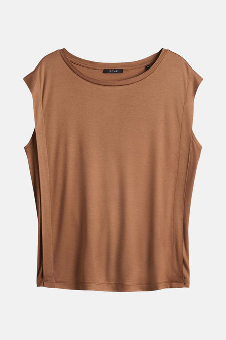 Top uni manche courte Brun - OPUS