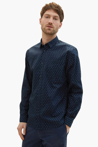 Chemise &agrave; manches longues - bleu