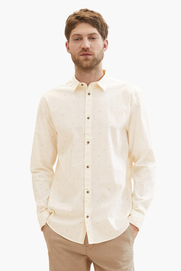 Chemise (manches longues) Écru - TOM TAILOR