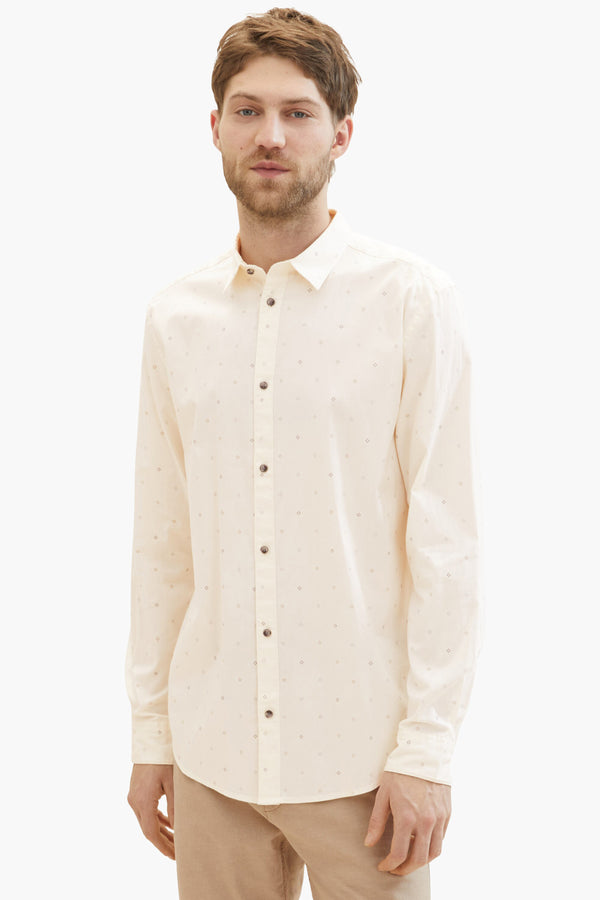 Chemise (manches longues) Écru - TOM TAILOR