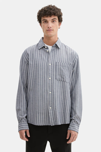 Chemise à manches longues - bleu - TOM TAILOR