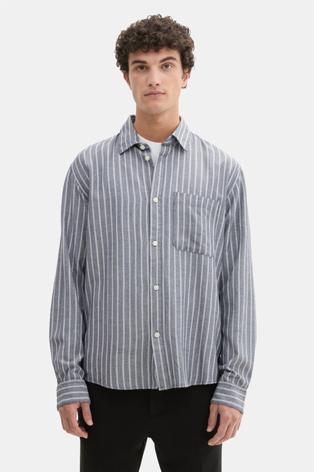 Chemise (manches longues) Bleu - TOM TAILOR