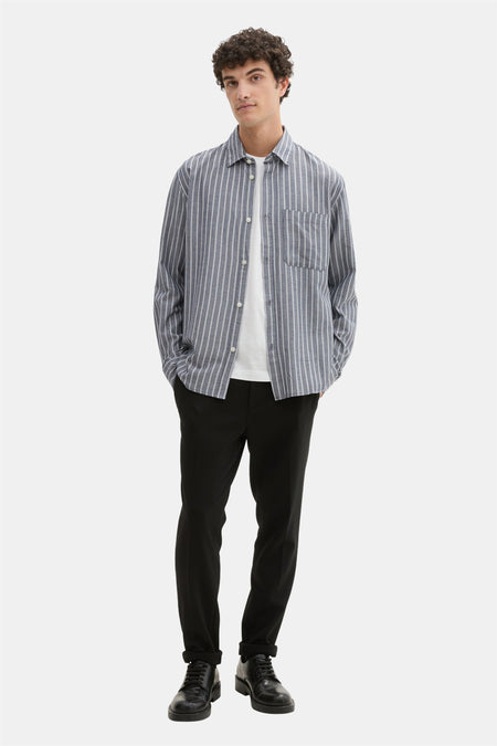 Chemise (manches longues) Bleu - TOM TAILOR