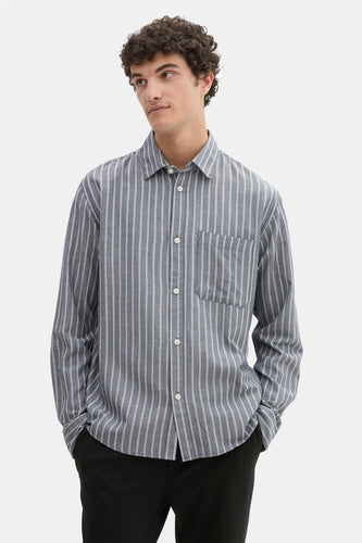 Chemise à manches longues - bleu - TOM TAILOR