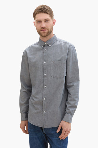 Chemise à manches longues - bleu - TOM TAILOR