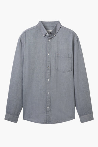 Chemise à manches longues - bleu - TOM TAILOR