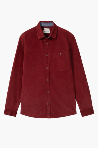 Chemise colorée à manches longues de TOM TAILOR, avec une poche po po et un col boutonné.