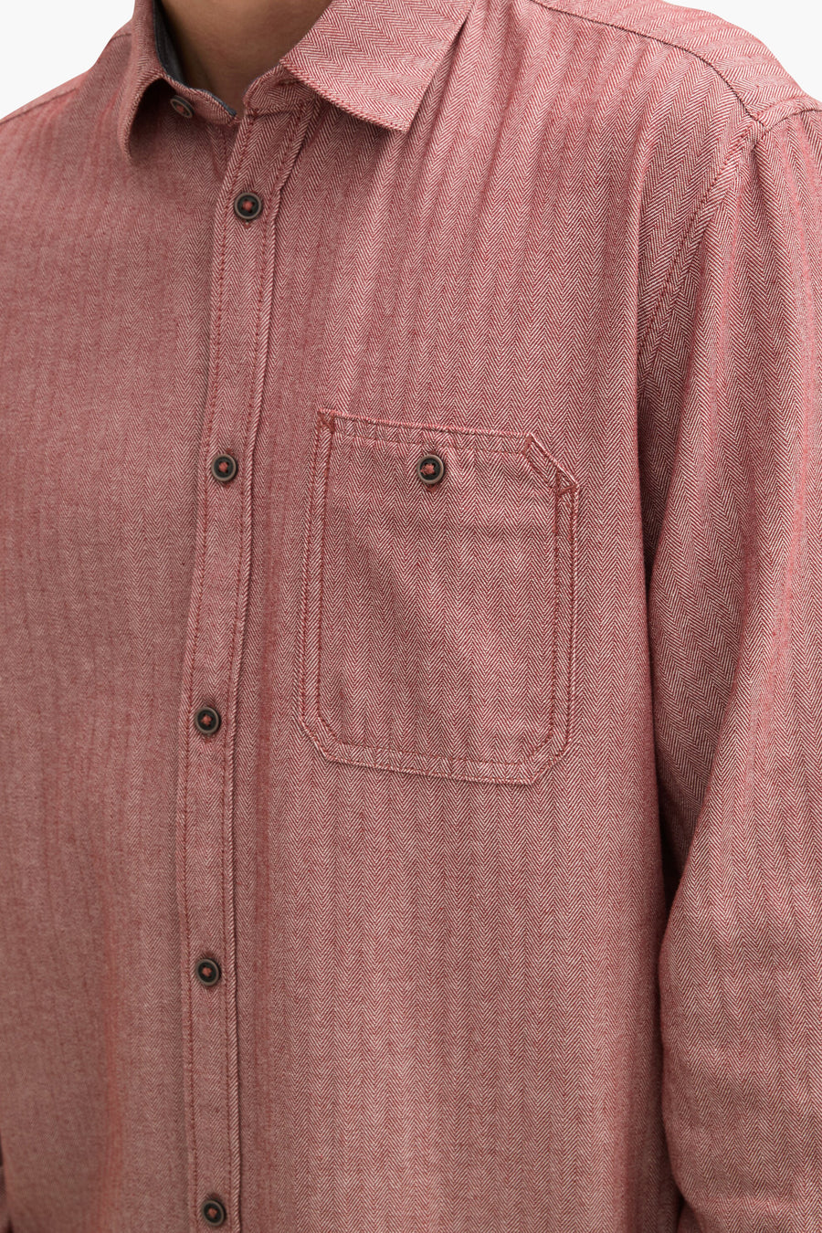 Chemise à manches longues - rouge - TOM TAILOR