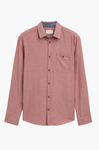 Chemise à manches longues - rouge - TOM TAILOR