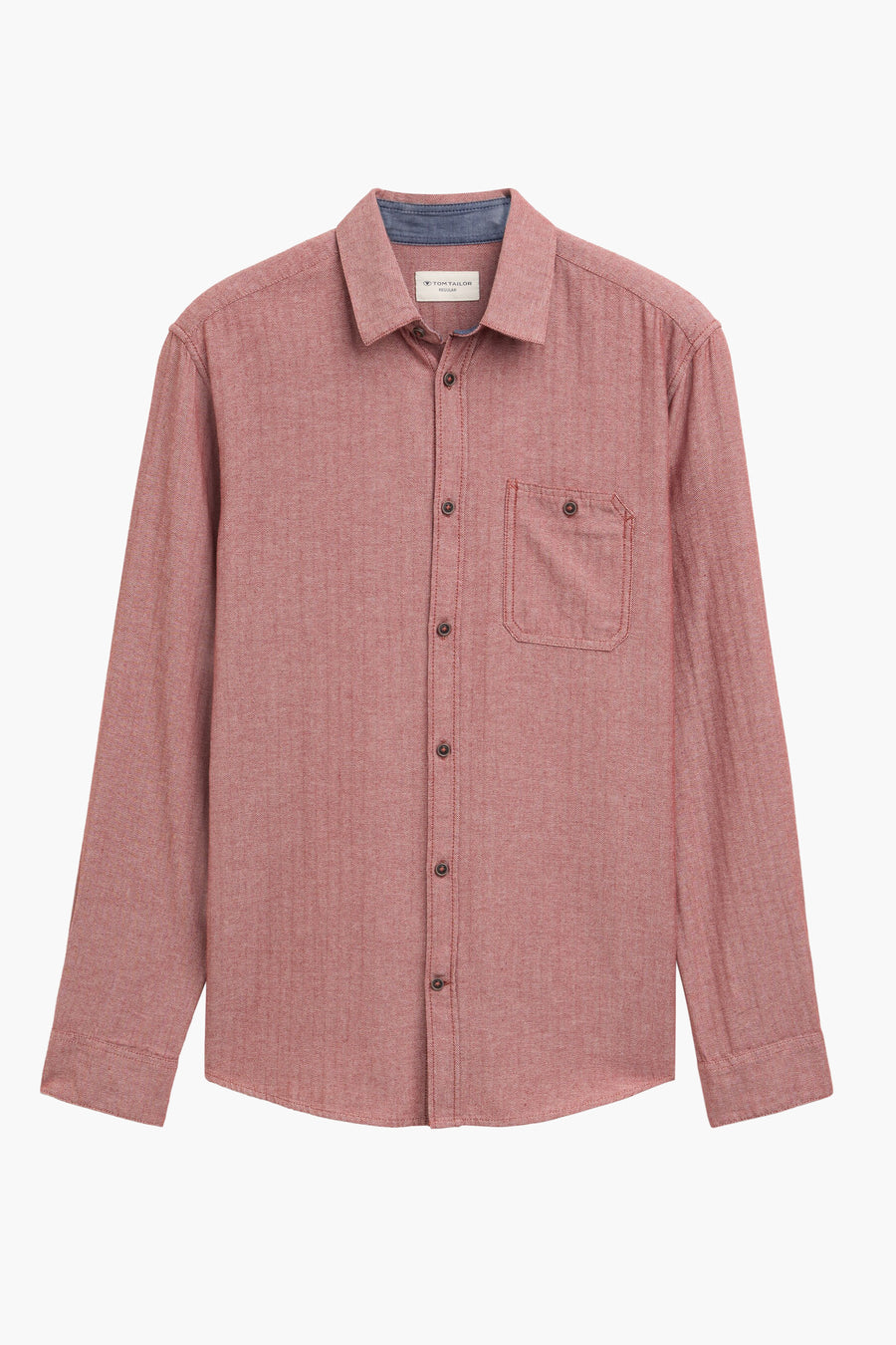 Chemise à manches longues - rouge - TOM TAILOR