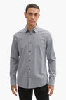 Chemise à manches longues - gris