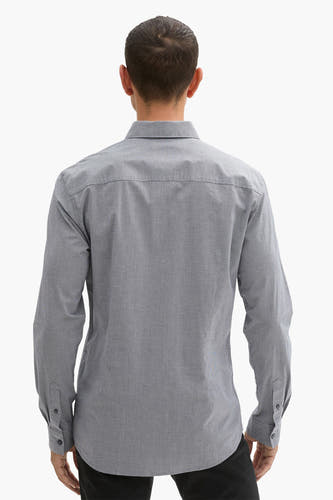 Chemise à manches longues - gris
